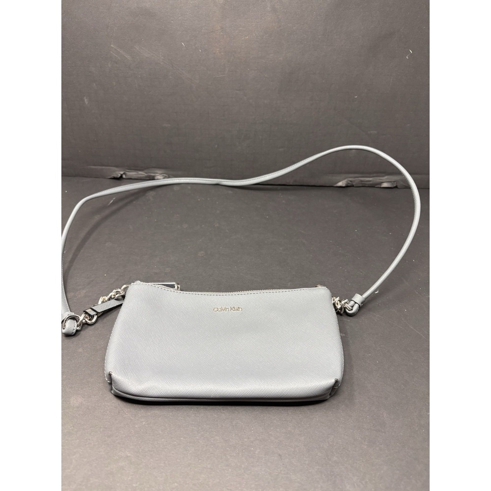 Calvin Klein Small Gray Crossbody Shoulder Purse